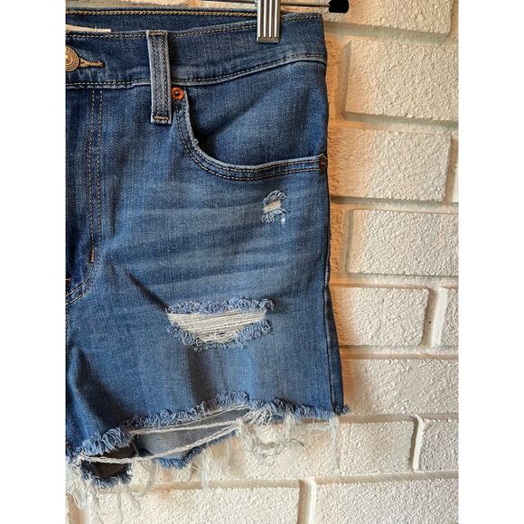 Women’s Levi’s High Rise Denim Cut Off Shorts Size 30 - Picture 3 of 5